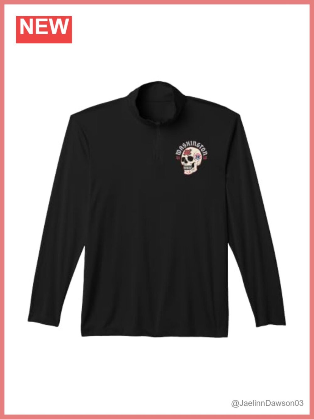 Official Washington Wizards Quarter-Zip Pullover Moisture Wicking UPF 50